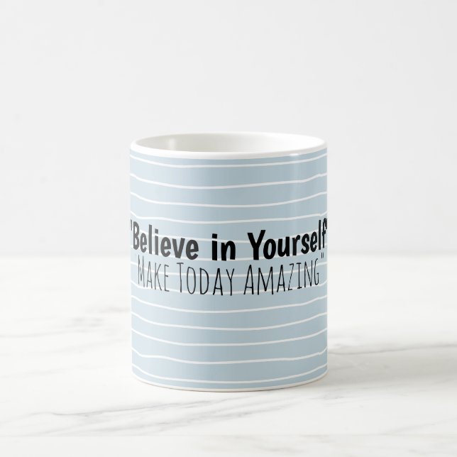 Caneca de Café Personalizada com Faixa Azul de Pre (Centro)