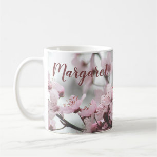 Caneca de Café Personalizada com Flor de Cerejeira