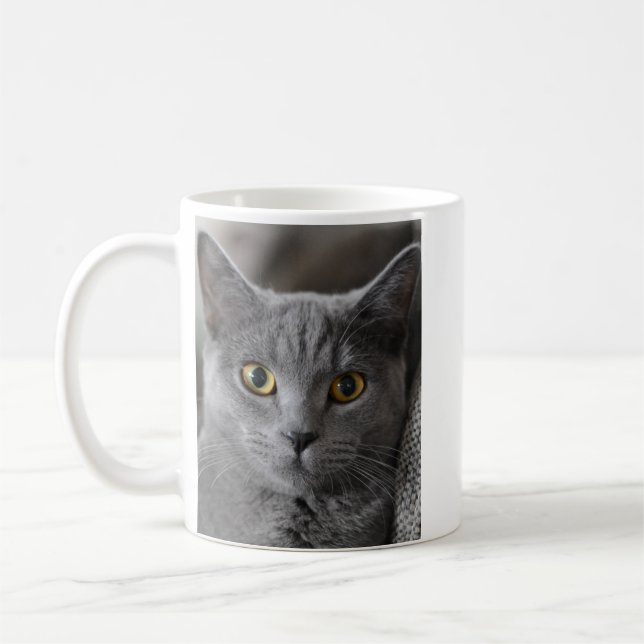 CANECA DE CAFÉ PERSONALIZADA COM FOTO DE GATO (Esquerda)