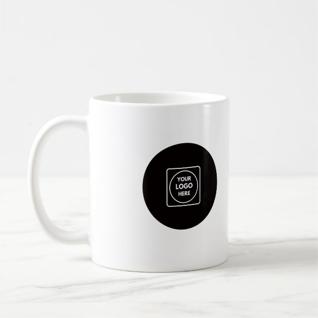 Caneca de Café Personalizada com Logo da Empresa (Esquerda)