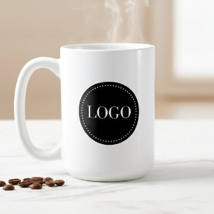 Caneca de Café Personalizada com Logotipo da Sua E