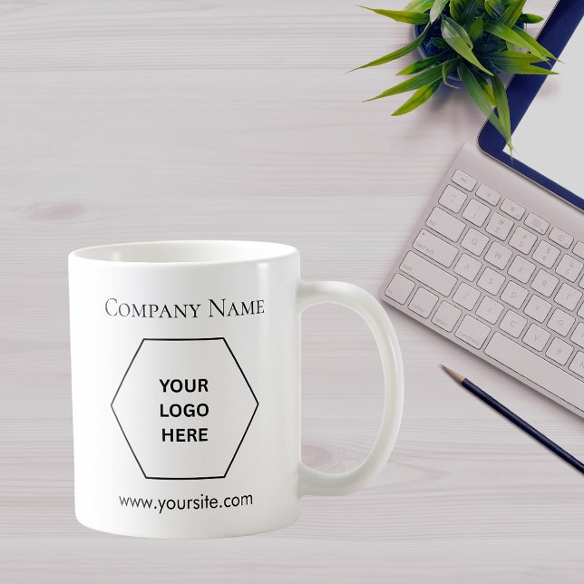 Caneca de café personalizada com logotipo para neg (Criador carregado)
