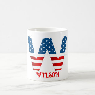 Caneca de Café Personalizada com Monograma do Dia