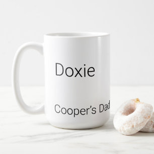 Caneca de Café Personalizada com Nome de Dachshund
