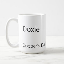 Caneca de Café Personalizada com Nome de Dachshund