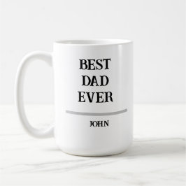 Caneca de Café Personalizada com Nome do Melhor Pa