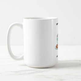 Caneca de café personalizada com nome para leitura