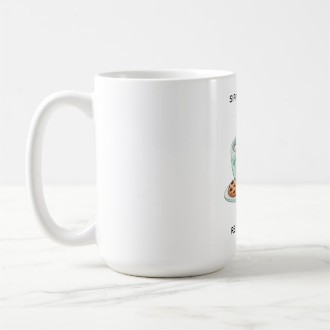 Caneca de café personalizada com nome para leitura (Esquerda)
