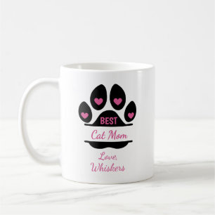 Caneca de Café Personalizada com Pegada de Pata da