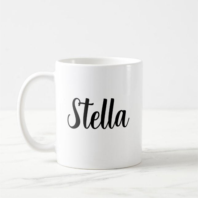 Caneca de Café Personalizada com Texto Grande (Esquerda)