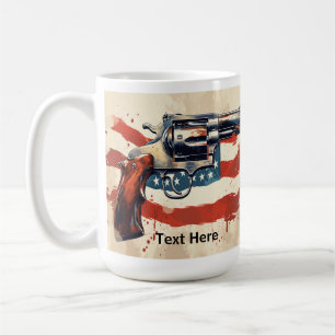 Caneca de café personalizada da 2ª Emenda com band
