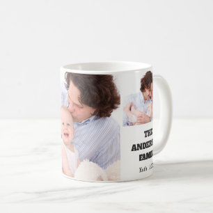 Caneca de café personalizada da colagem da foto da