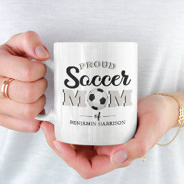 Caneca de Café Personalizada da Mãe Orgulhosa de F