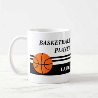 Caneca de café personalizada de basquete
