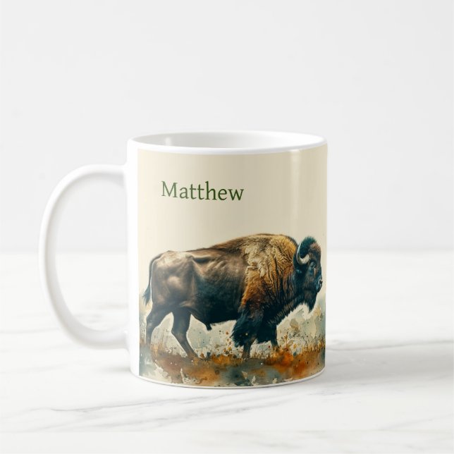 Caneca de café personalizada de Buffalo (Esquerda)
