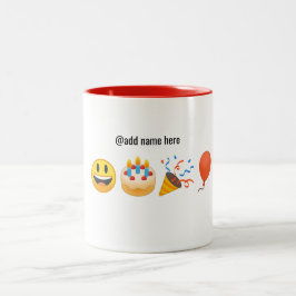 Caneca de café personalizada | de Emoji do feliz