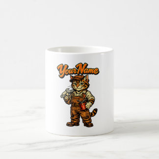 Caneca de Café Personalizada de Gato Malhado Mecân