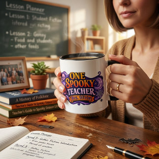 Caneca de café personalizada de Halloween para pro