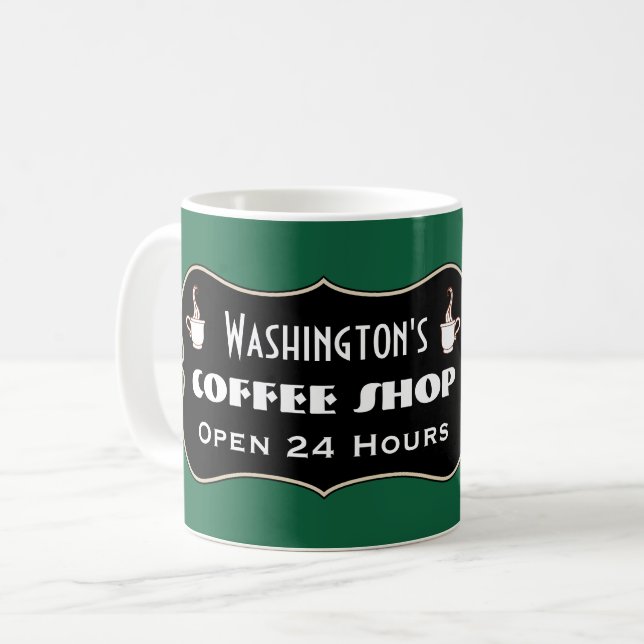 Caneca de café personalizada de presente (Frente Esquerda)