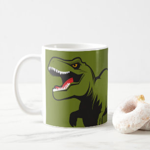 Caneca de café personalizada de T-Rex
