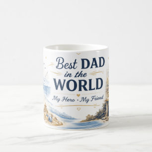 Caneca de Café Personalizada Dia dos Pais Feliz