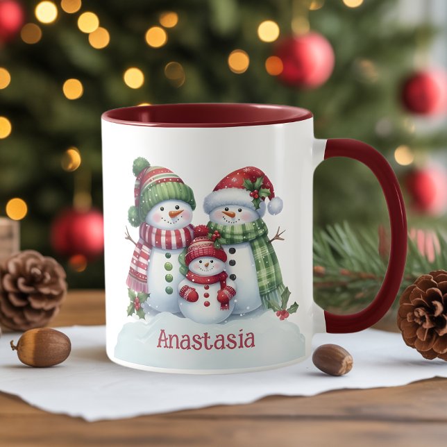 Caneca de Café Personalizada do Boneco de Neve de  (Criador carregado)