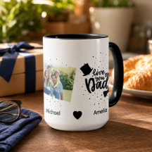 Caneca de café personalizada do Dia dos Pais