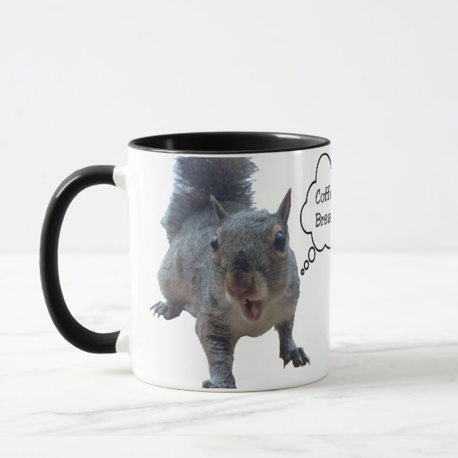 Caneca de Café Personalizada do Esquilo (Esquerda)