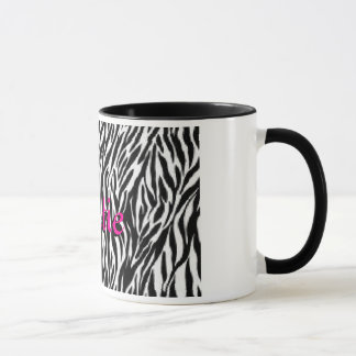 Caneca de café personalizada do impressão da zebra
