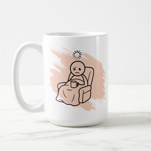 Caneca de café personalizada engraçada para fibrom (Esquerda)