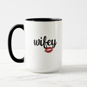 Caneca de Café Personalizada Esposa da Moda - Text