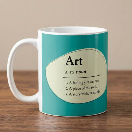 Caneca de Café Personalizada Estilo Dicionário de