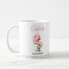 Caneca de Café Personalizada Flor de Nascimento de