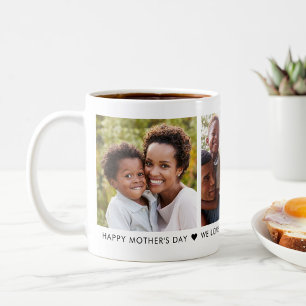Caneca de café personalizada foto do dia das mãe