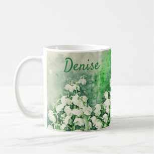 Caneca de Café Personalizada Lírio-do-Vale