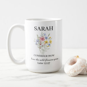 Caneca de Café Personalizada Lucas 12:27