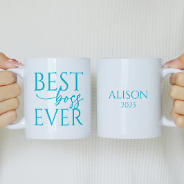 Caneca de Café Personalizada Melhor Chefe de Todos
