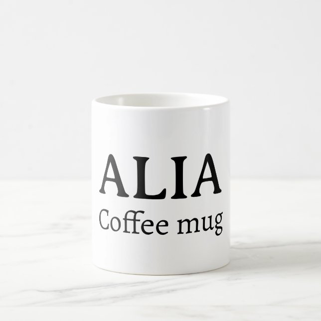 Caneca de Café Personalizada Minimalista (Centro)