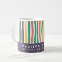 Caneca de Café Personalizada Minimalista com Nome
