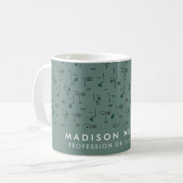 Caneca de Café Personalizada Minimalista com Nome