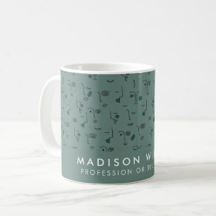 Caneca de Café Personalizada Minimalista com Nome