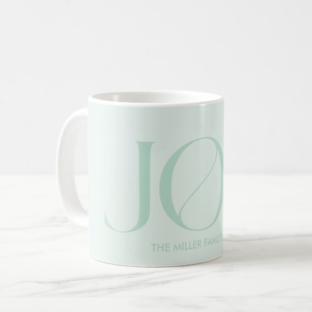 Caneca de Café Personalizada Minimalista com Nome (Frente Esquerda)