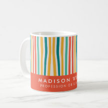 Caneca de Café Personalizada Minimalista com Nome