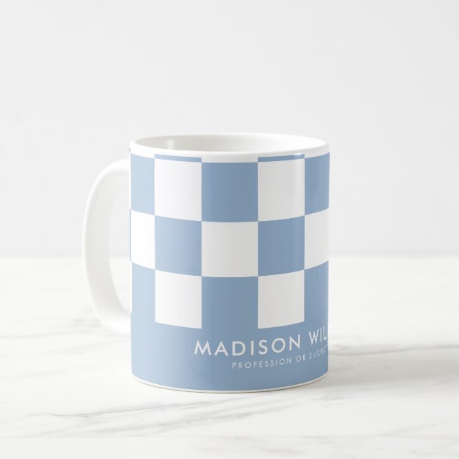 Caneca de Café Personalizada Minimalista com Nome (Frente Esquerda)
