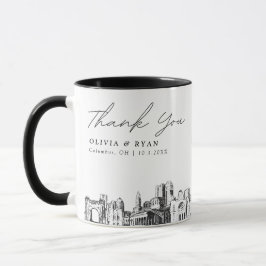 Caneca de café personalizada minimalista para casa