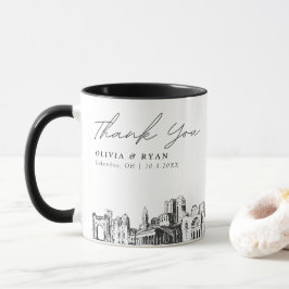 Caneca de café personalizada minimalista para casa