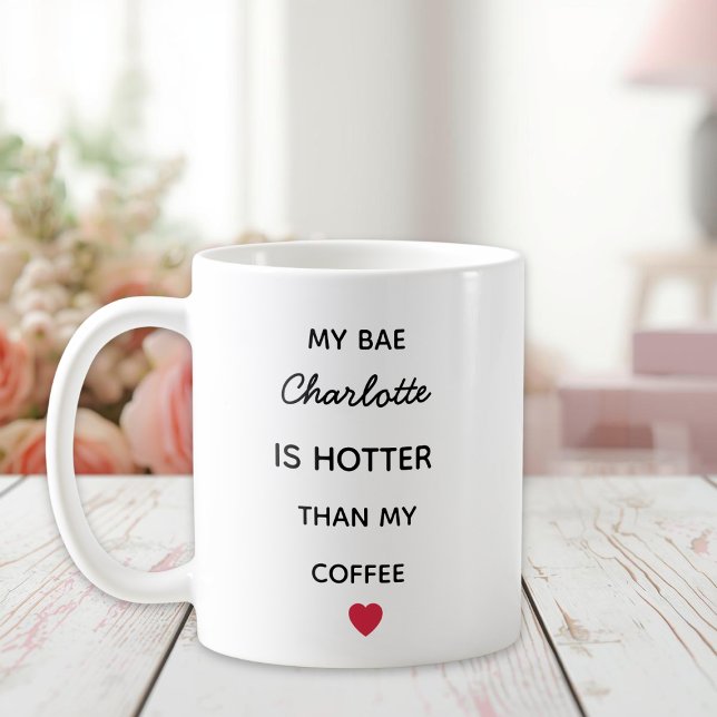 Caneca de Café Personalizada Moderna Bae (Criador carregado)