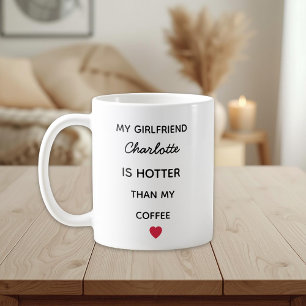 Caneca de Café Personalizada Moderna para Namorada