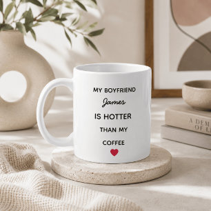Caneca de Café Personalizada Moderna para Namorado