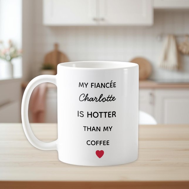 Caneca de Café Personalizada Moderna para Noiva (Criador carregado)